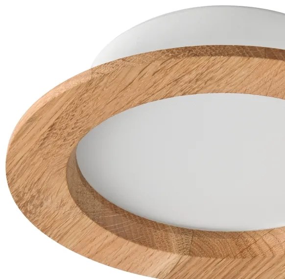 Corp de iluminat LED încastrat WOODY SPOT LED/12,5W/230V 4000K stejar ø 16 cm