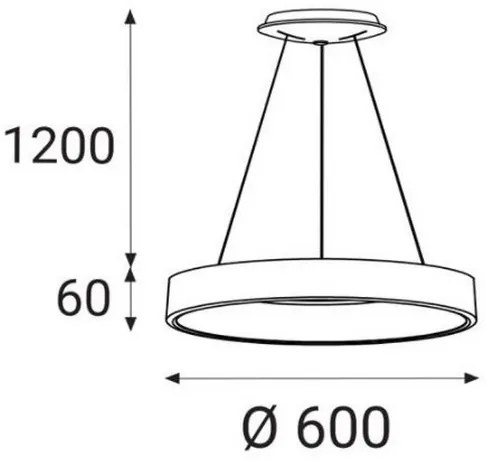 Lustră LED pe cablu BELLA LED/50W/230V 3000/4000K albă LED2