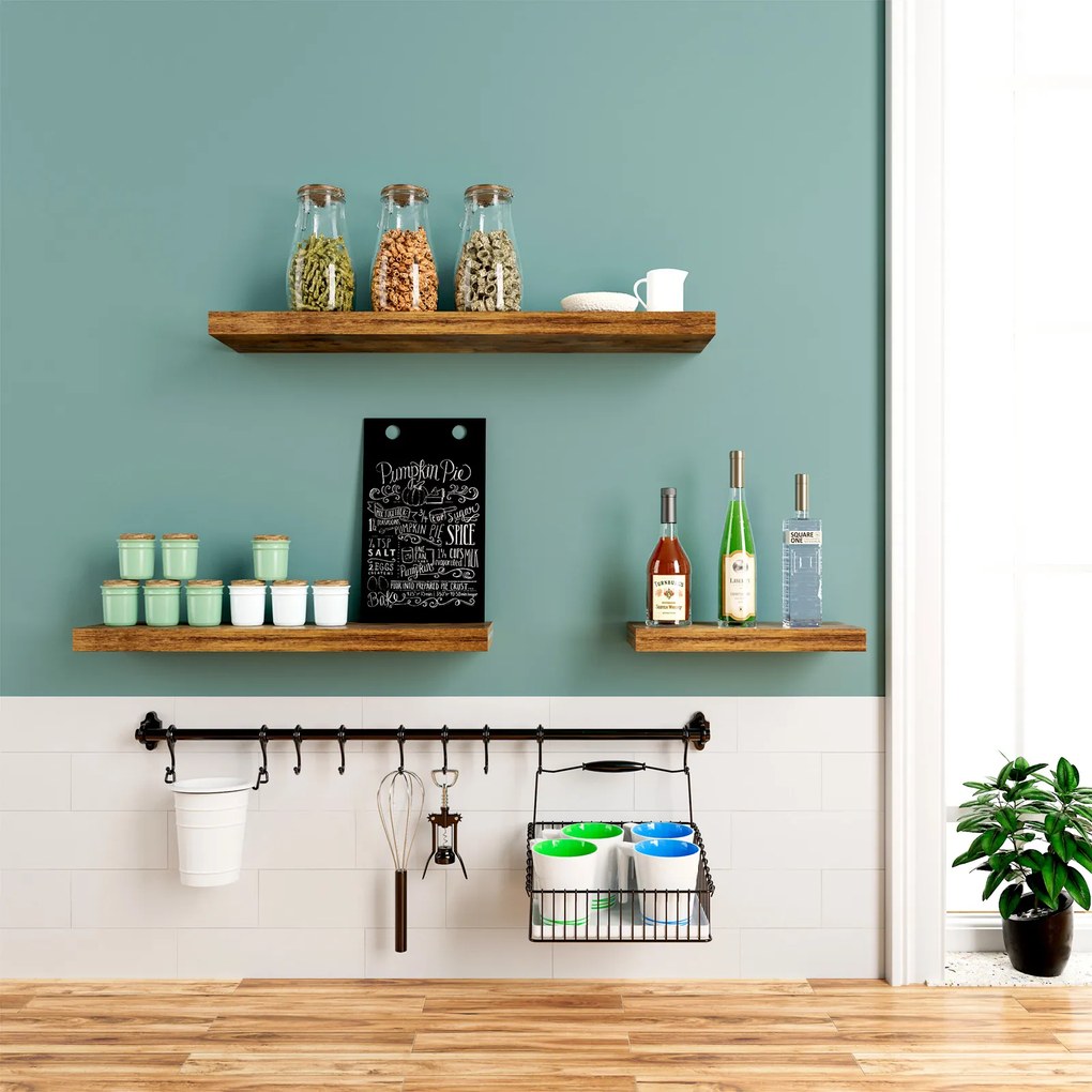 Poliță de perete FIGO+ consolă, 110cm, stejar închis Casaria