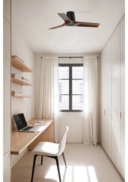 FARO 33837 - Ventilator tavan HEYWOOD TUB pin/ negru pr. 90 cm + DO