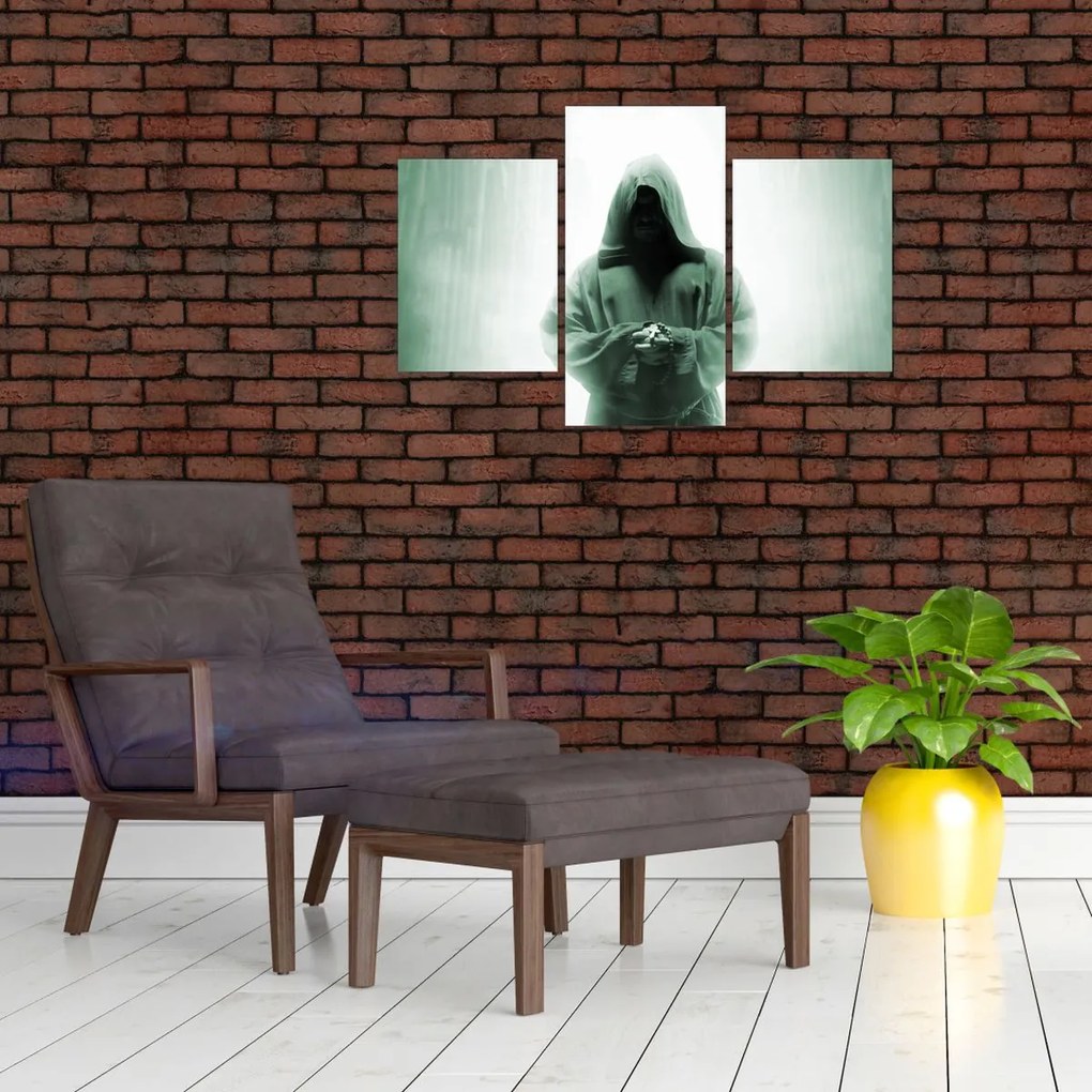 Tablou - Călugăr în întuneric (90x60 cm)