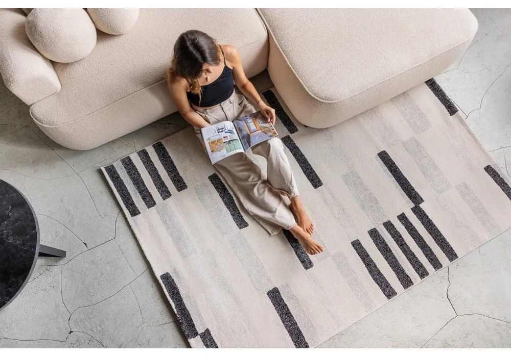 Covor gri/crem 120x180 cm Mosaica – Universal