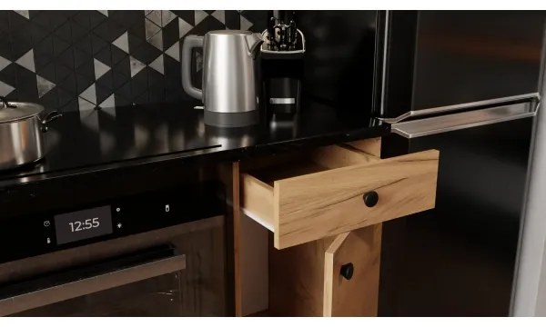 Set de bucătărie CLAIRE 180 cm, stejar craft