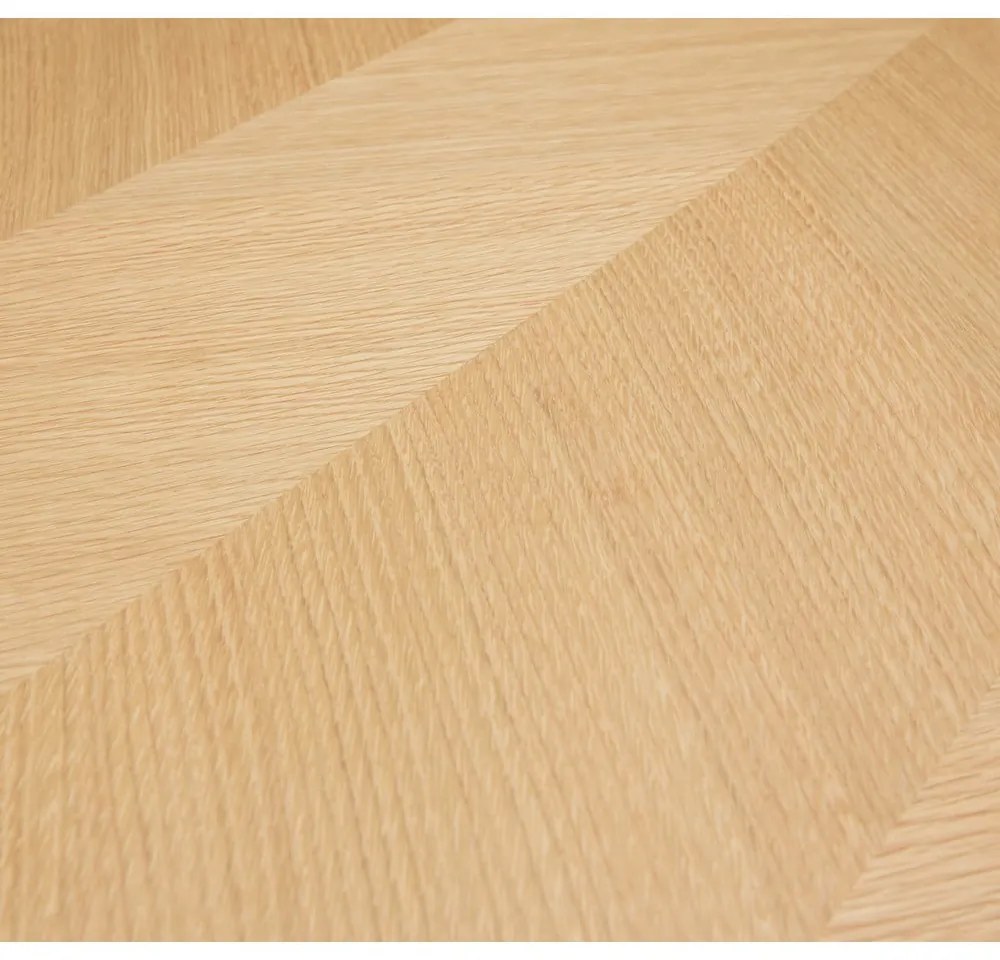 Masă de dining în culoare naturală cu aspect de lemn de stejar 80x160 cm Herringbone – Hübsch