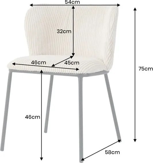 Set 2 scaune stil retro LYON catifea bej