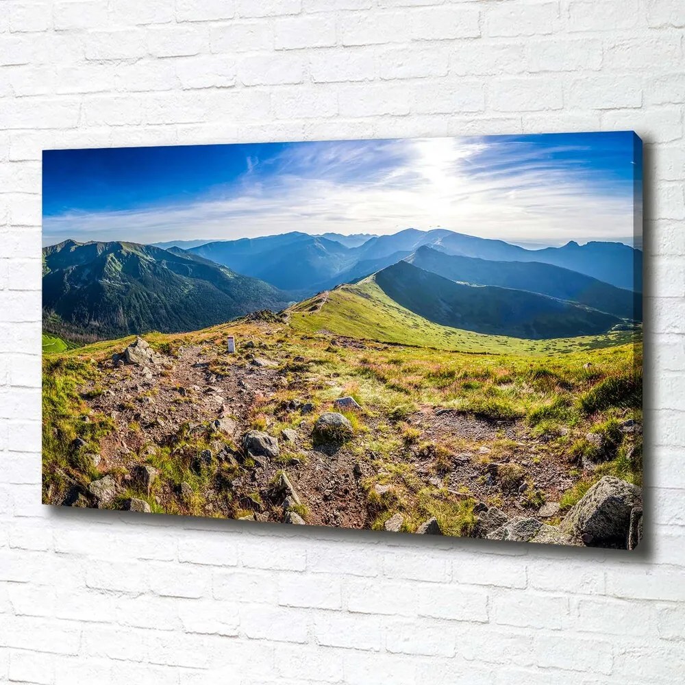 Imprimare tablou canvas Panorama de munte