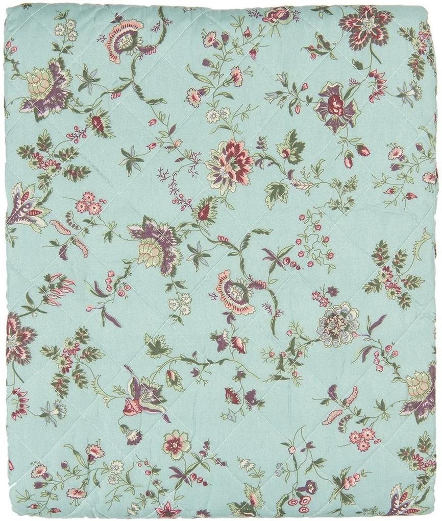 Cuvertura de pat din poliester matlasat decor Floral 240 cm x 260 cm