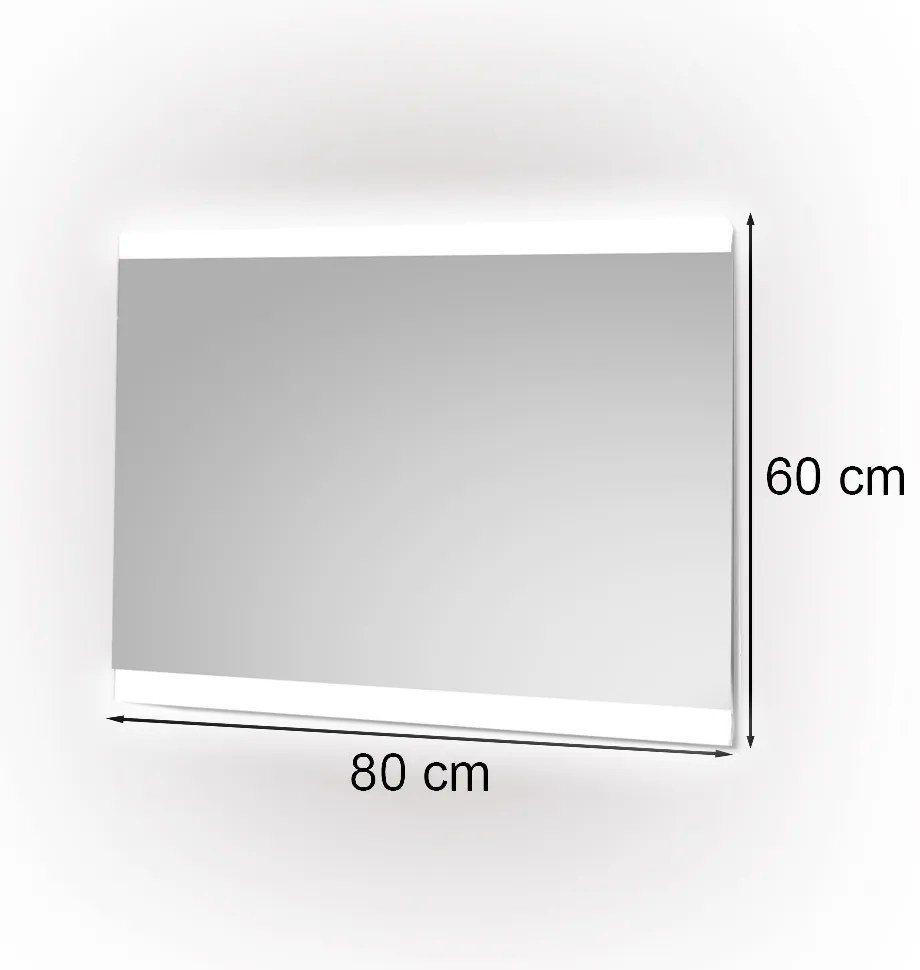 Oglindă Liv 80 cu iluminare LED 80x60 cm