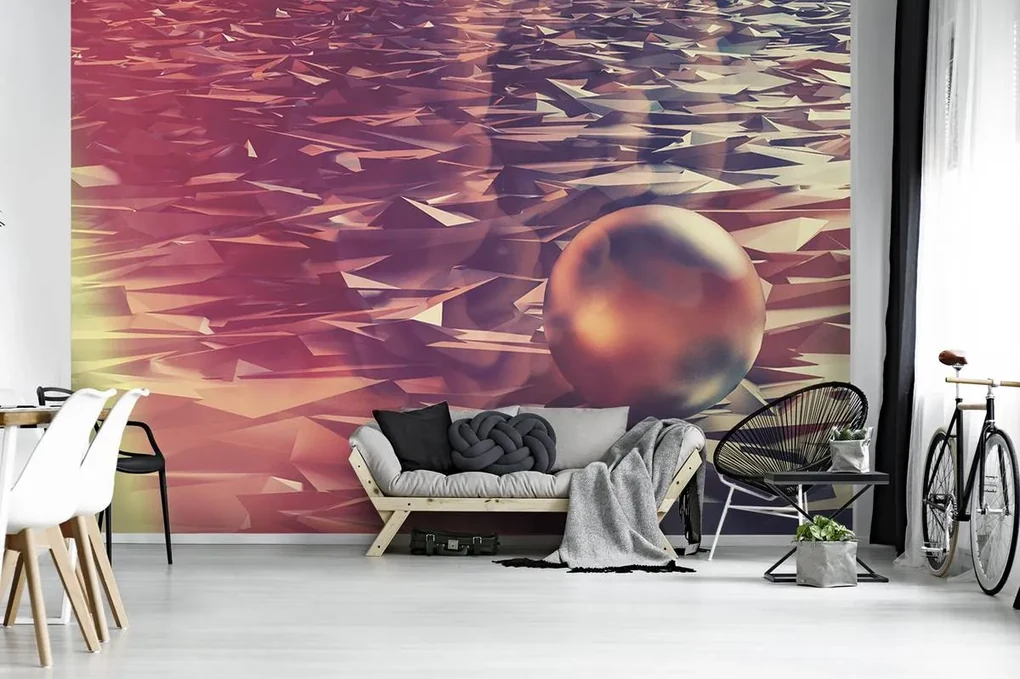 Fototapet - 3D bilă (254x184 cm), în 8 de alte dimensiuni noi