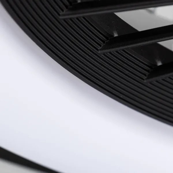 Plafonieră LED dimabilă cu ventilator Brilagi RONDA LED/48W/230V negru + telecomandă