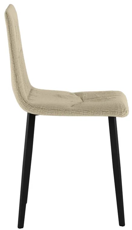 STONES Scaun acoperit cu material textil ușor de curățat.  Picioare din metal vopsit46cm X 55cm H. 87.5cm | Aosom Romania