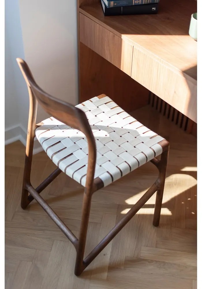 Scaun de dining maro/crem Fawn – Gazzda