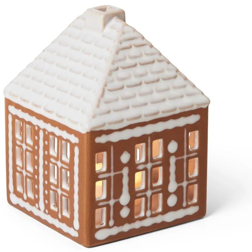 Sfeșnic pentru lumânări pastilă din ceramică Gingerbread Lighthouse – Kähler Design