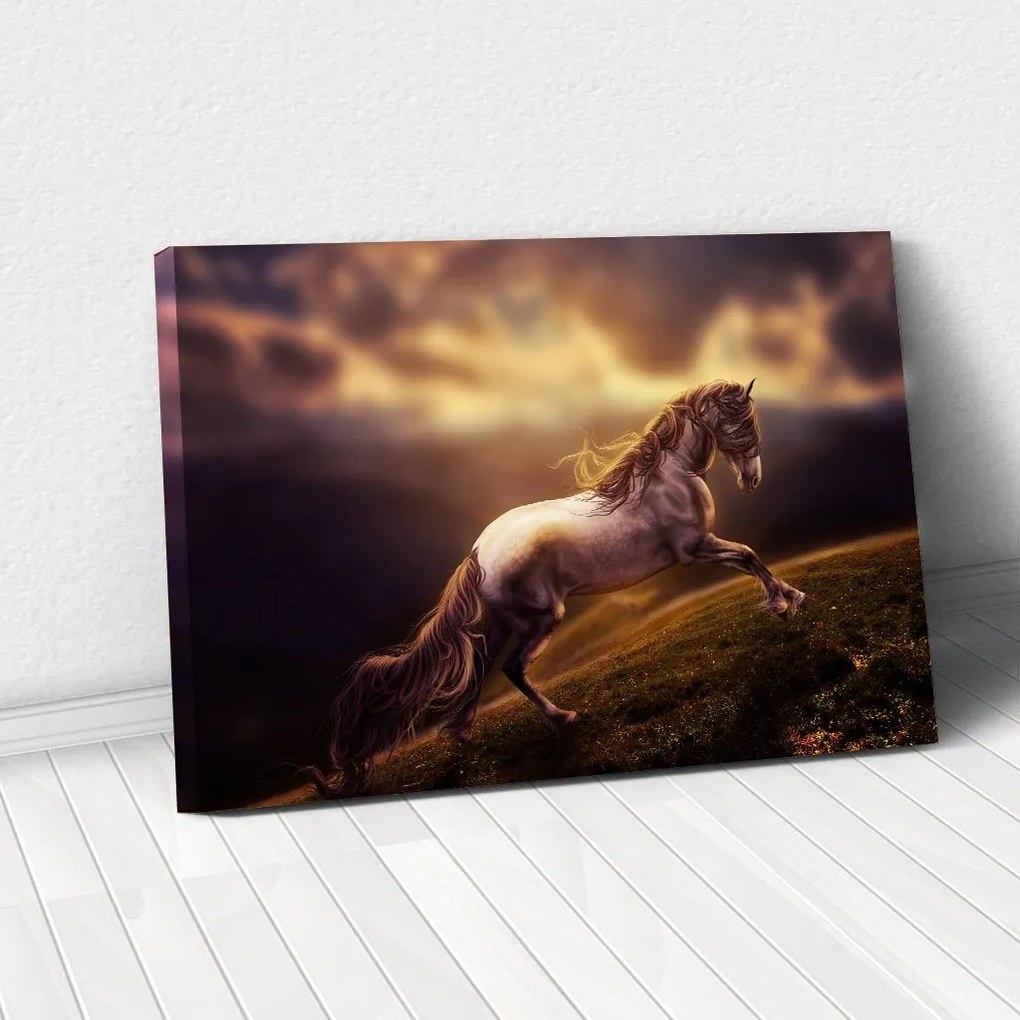 Tablou Canvas - Running horse 80 x 125 cm