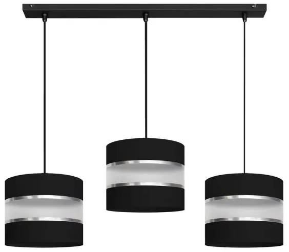 Lustră pe cablu HELEN 3xE27/15W/230V neagră