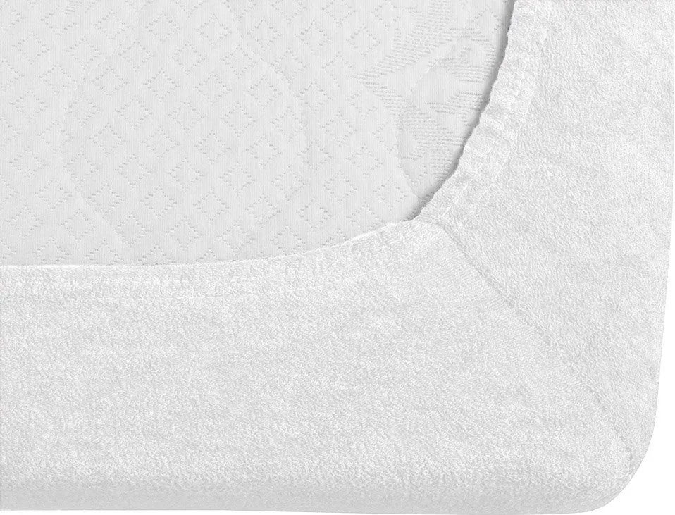 Cearsaf frote POLY alb 90 x 200 cm