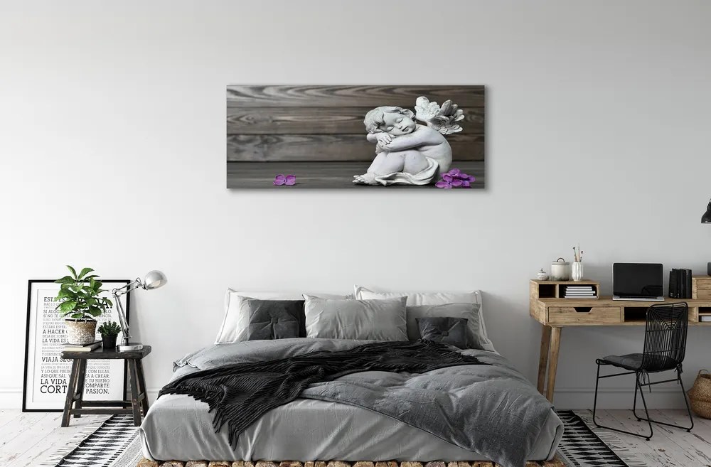 Tablouri canvas Sleeping placi de flori înger