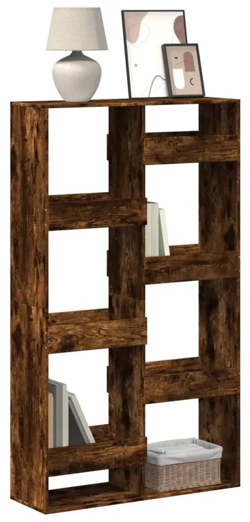 vidaXL Bibliotecă, stejar fumuriu, 100x33x175 cm, lemn prelucrat