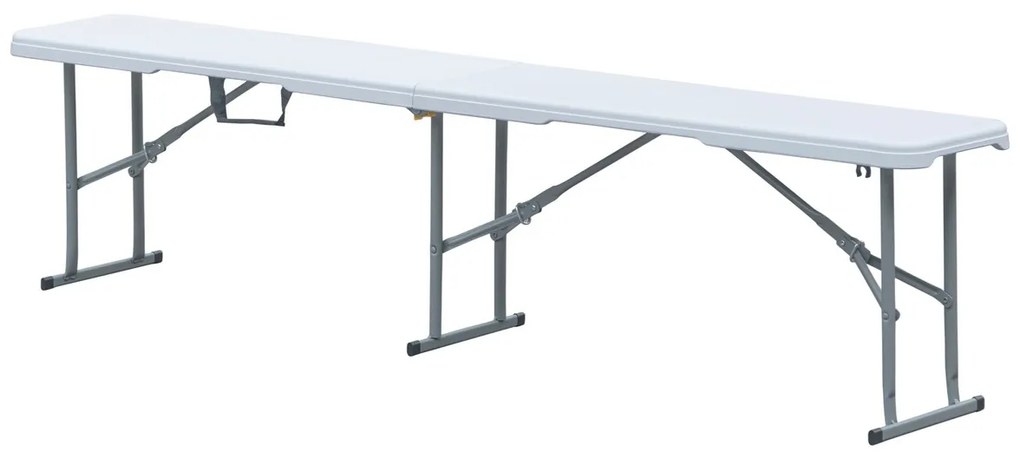 Autronic Bancă de grădină, metal, plastic, alb,AZ-K 1001 WT