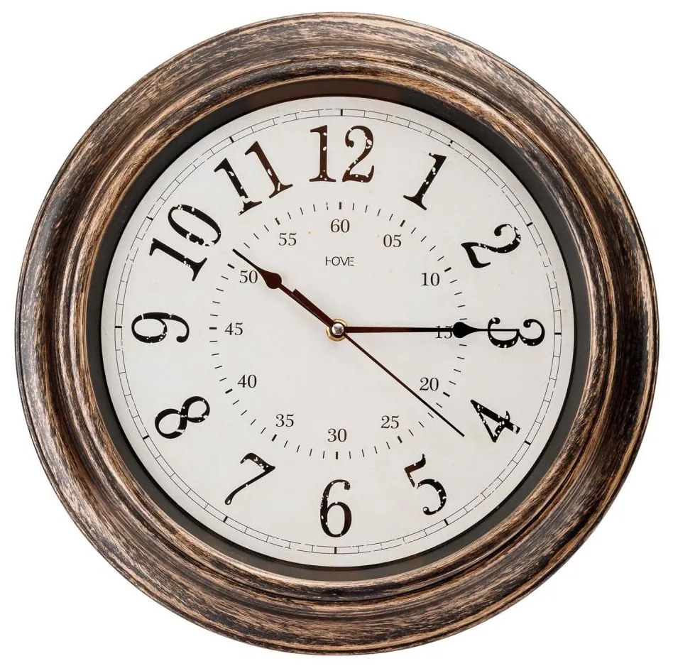 Ceas de perete d. 40 cm 1xAA bronz/alb