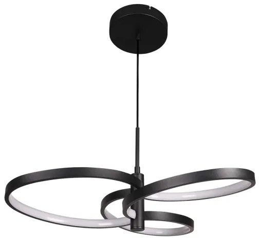 RIBBON Lustră LED pe cablu, 25W, 230V, 4000K, negru