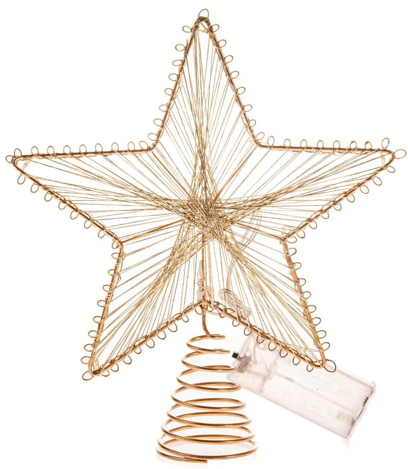 Decorațiune luminoasă aurie cu baterii Startop – Dakls