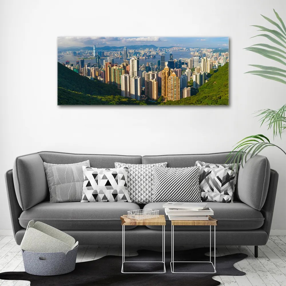 Tablou canvas Hong kong panorama