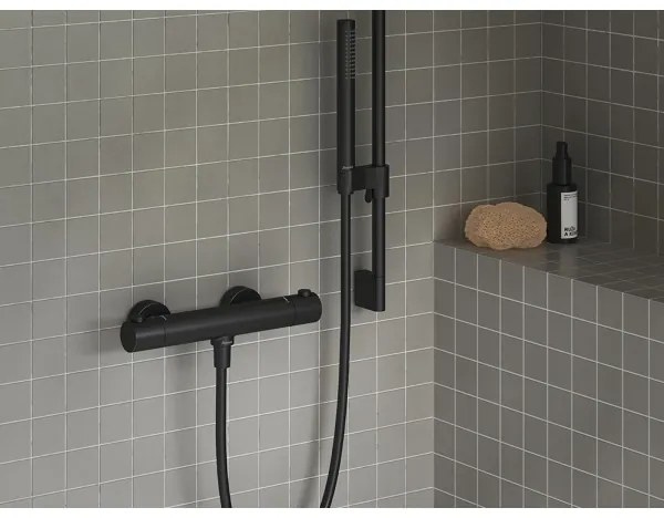 Ravak X07P568 - Furtun de duș din plastic, 150 cm, negru