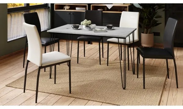 Masă de dining HALIJA beton gri