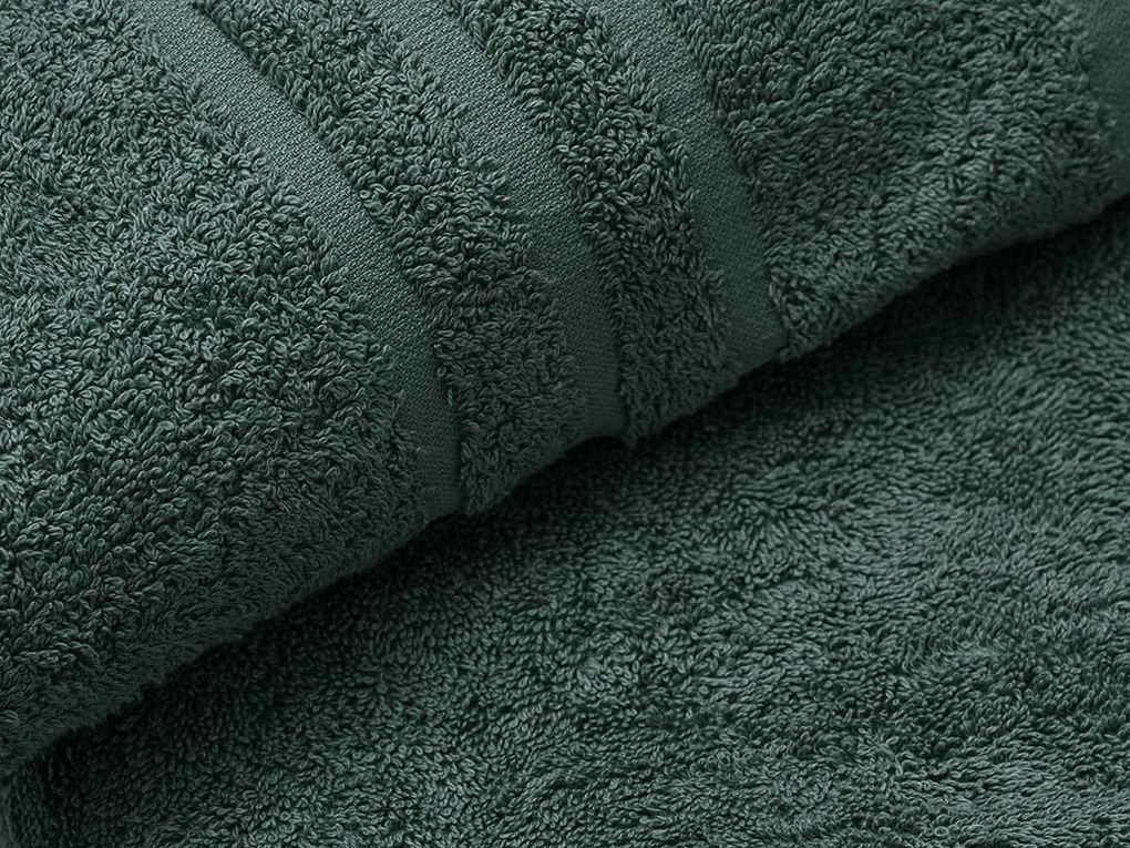 Prosop CONFORT 70 x 140 cm verde inchis, 100% bumbac