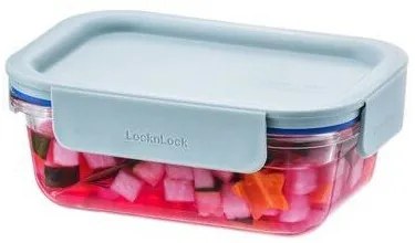 LOCKnLOCK Cutie din sticlă dreptunghiulară CLEAR,380 ml, mentă, 380 ml