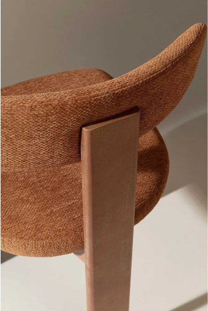 Scaune de dining cărămizii 2 buc. tapițate Nadia – MOME