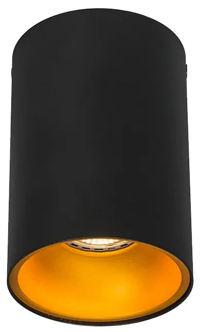 Spot inteligent negru cu auriu, incl. Sursă de lumină WiFi GU10 - Deep