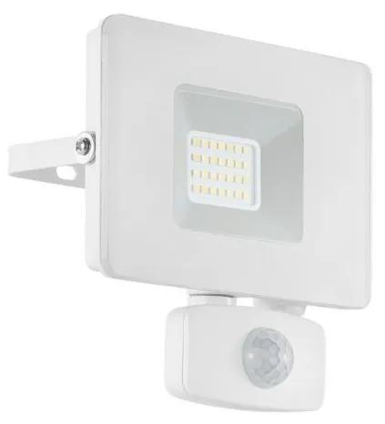 Proiector LED cu senzor de miscare pentru iluminat exterior design modern, IP44 FAEDO 3 alb 33157 EL