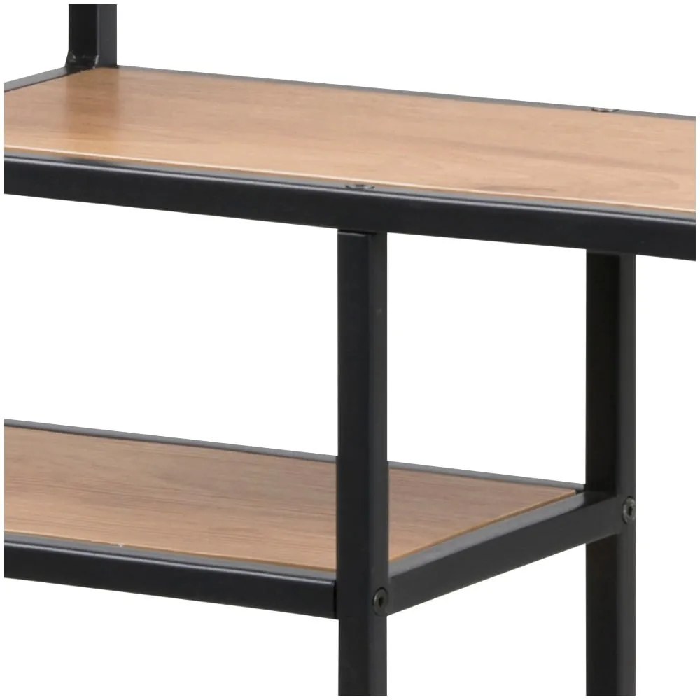 Bibliotecă de perete în decor de stejar sălbatic Actona Seaford, 75 x 91 cm