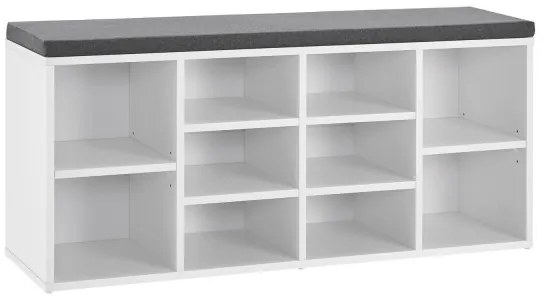 Jusky Banca pantofi 104x30x48 cm - alba