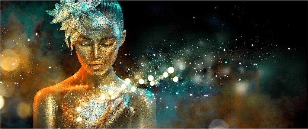 Tablou - zâna albastră (120x50 cm)
