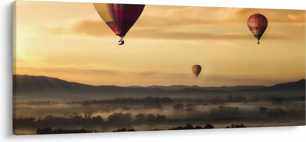 Tablou cu baloane zburând (120x50 cm)
