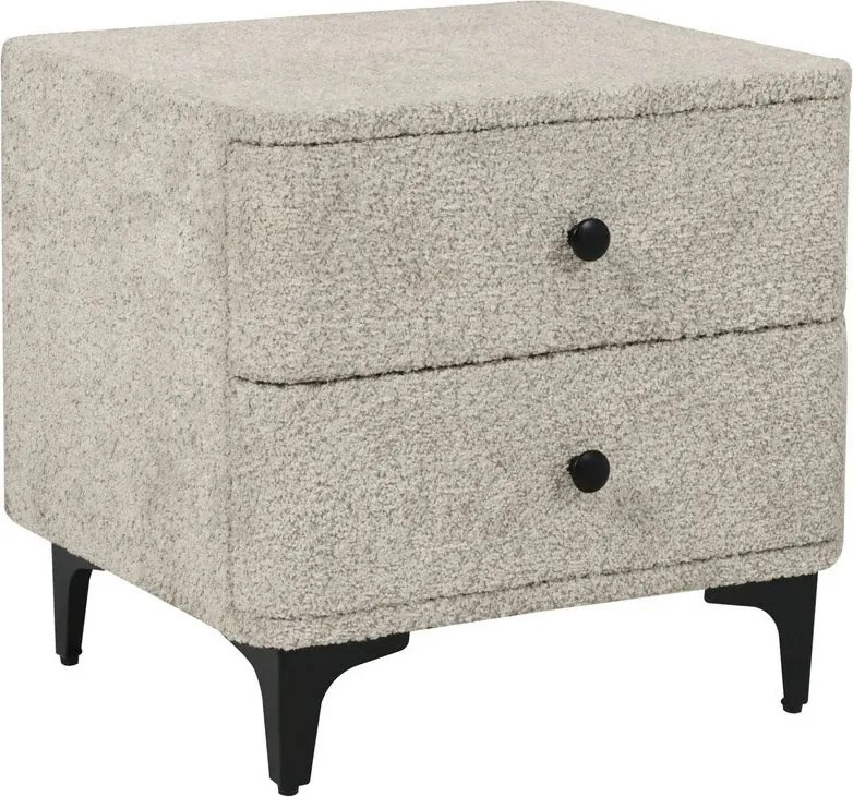 Noptiera ART DECO greige boucle