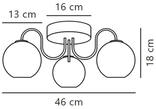 Lustră aplicată Nordlux FRANCA 3xE14/40W/230V