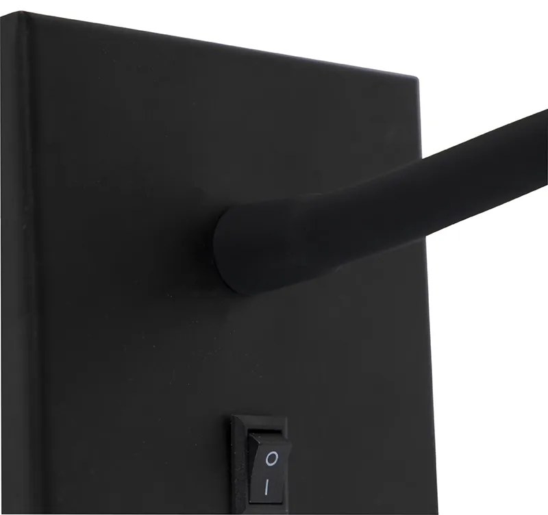 Lampă de perete modernă flexibilă neagră LED - Flex