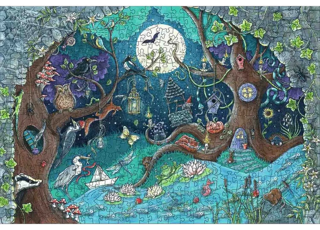 PUZZLE LEMN PADURE, 500 PIESE - RAVENSBURGER (RVSPA17516)