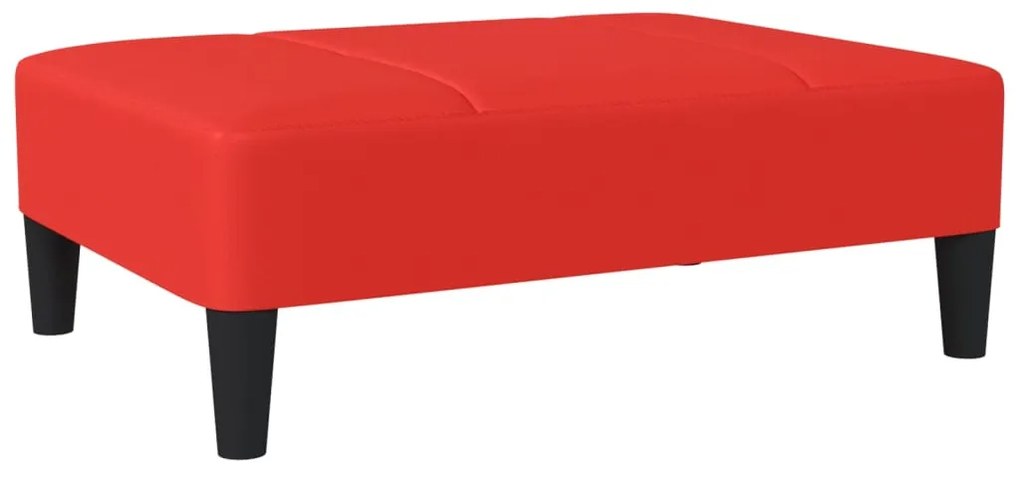 337773 vidaXL Taburet, roșu, 78x56x32 cm, piele ecologică