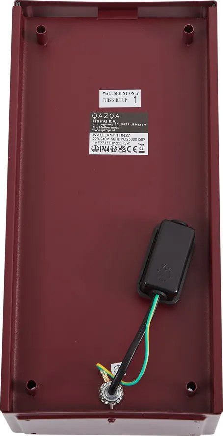 Lampă clasică de perete pentru exterior roșie IP44 - Rotterdam