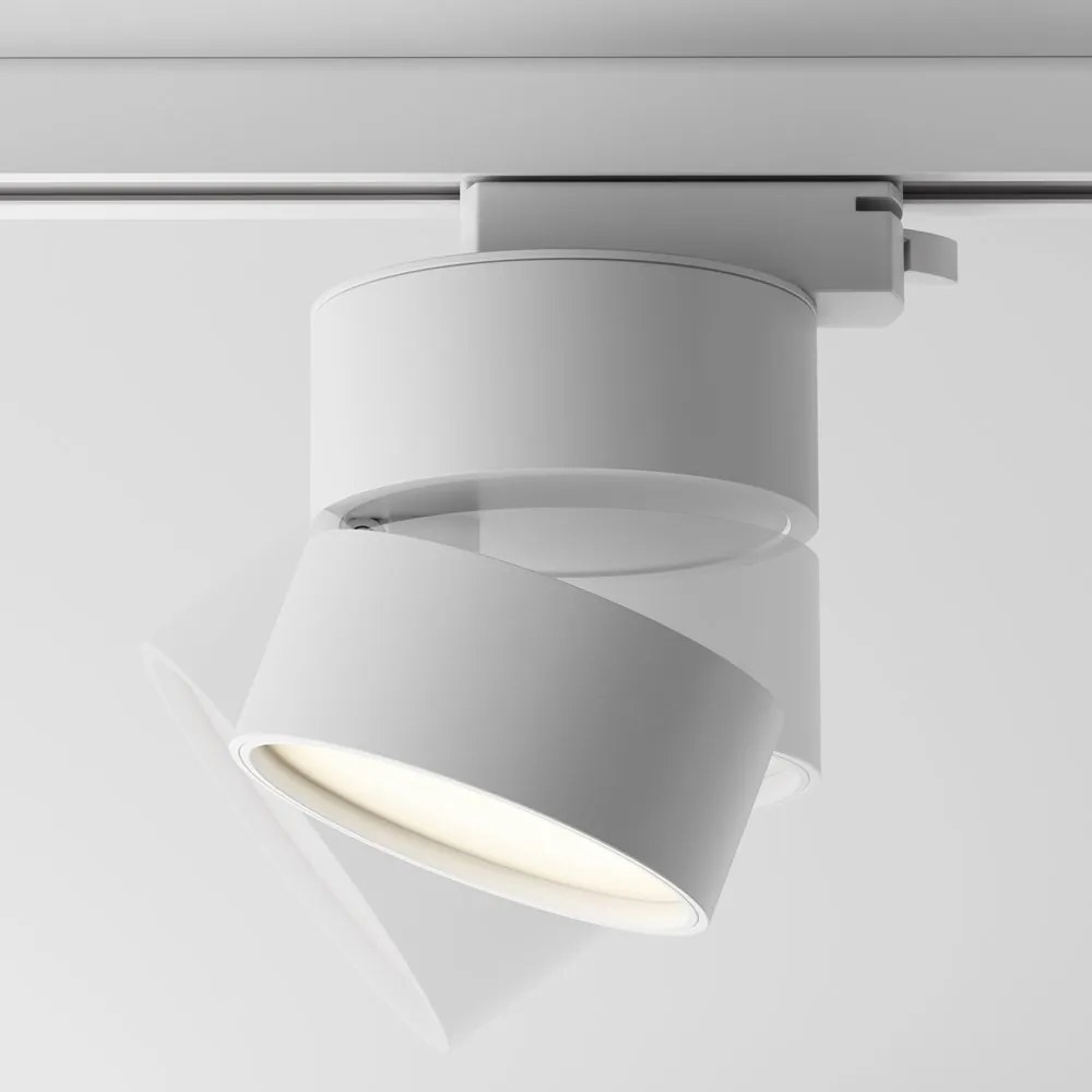 Spot LED, accesoriu pentru sinele monofazate Unity, Onda alb