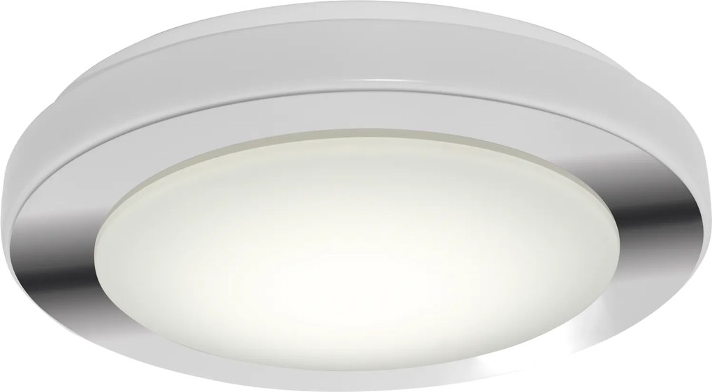 Aplica LED Eglo Style Carpi 16W, d38.5cm, crom-alb