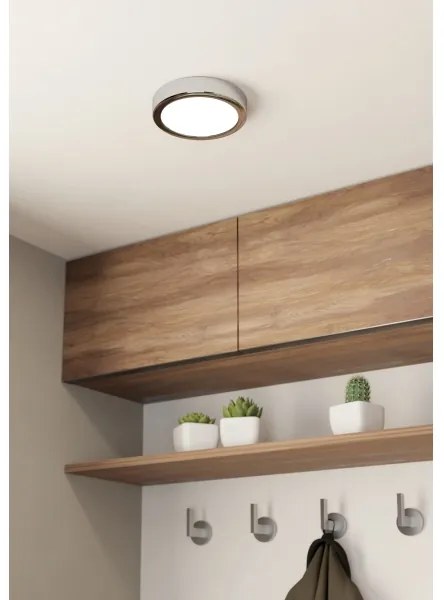 Eglo 900639 - Plafonieră LED pentru baie FUEVA LED/11W/230V IP44 crom