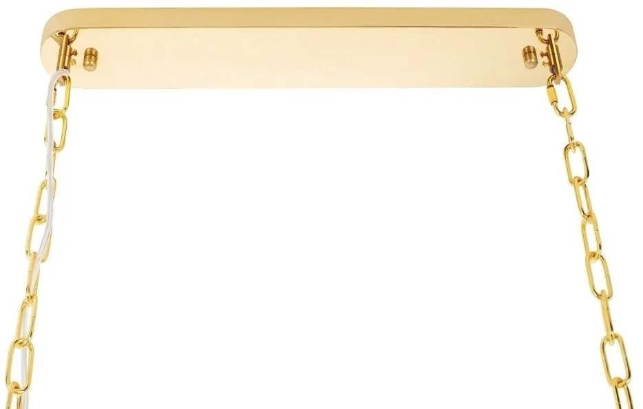 Lustra suspendata, Cristale de Sticla, Glamour Long Gold 90