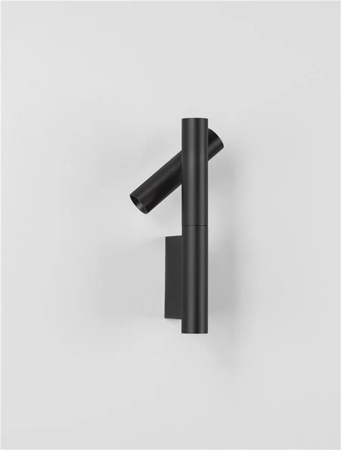 Aplica cu spot LED directionabil stil minimalist ARCO negru