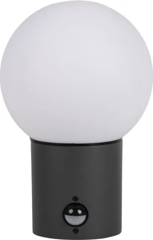 Kanlux 46081 - Lampă de perete pentru exterior cu senzor STONO, 1xE27/15W/230V, IP65, antracit